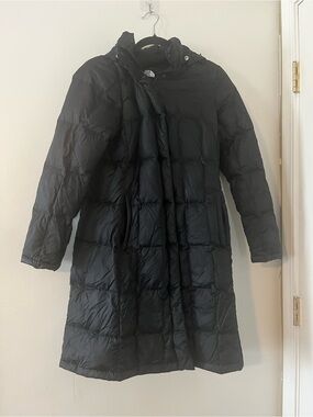 North Face Black Metropolis Parka Long Puffer Down Jacket Coat Medium Outdoors